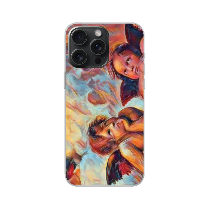 Apple iPhone 15 Pro Max Soft case (back printed, transparent)