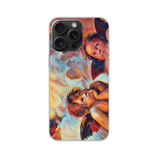 Apple iPhone 15 Pro Max Soft case (back printed, transparent)