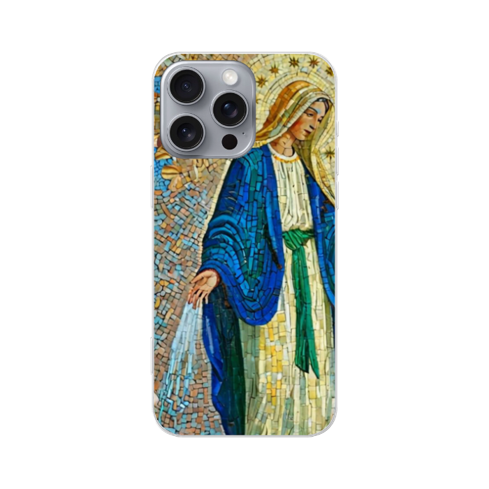 Apple iPhone 16 Pro Max Hybrid case with MagSafe (back printed, transparent)