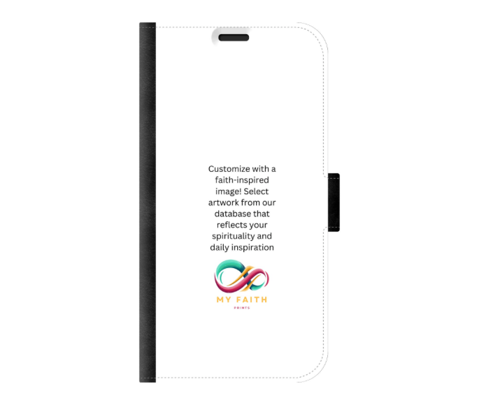Apple iPhone 14 Pro Wallet case (front printed, black)