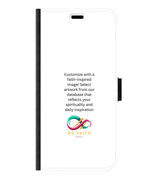 Apple iPhone 15 Pro Max Wallet case (front printed, black)