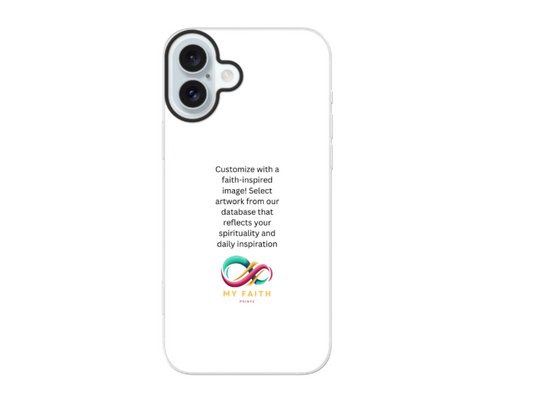 Apple iPhone 16 Plus Hybrid case with MagSafe (back printed, transparent)