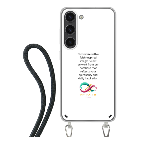 Samsung Galaxy S23 Plus Crossbody case (back printed, transparent)