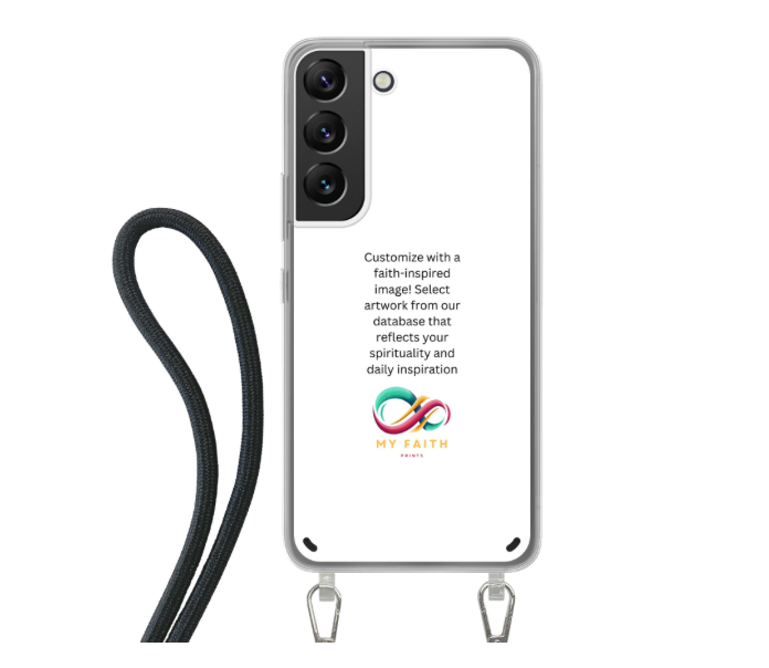 Samsung Galaxy S22 Crossbody case (back printed, transparent)