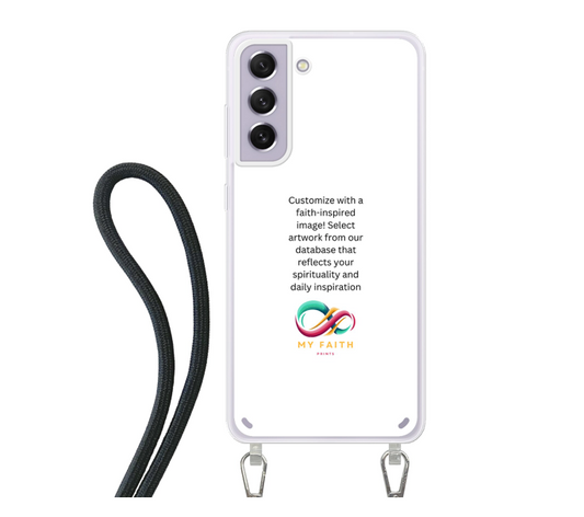 Samsung Galaxy S21 FE Crossbody case (back printed, transparent)