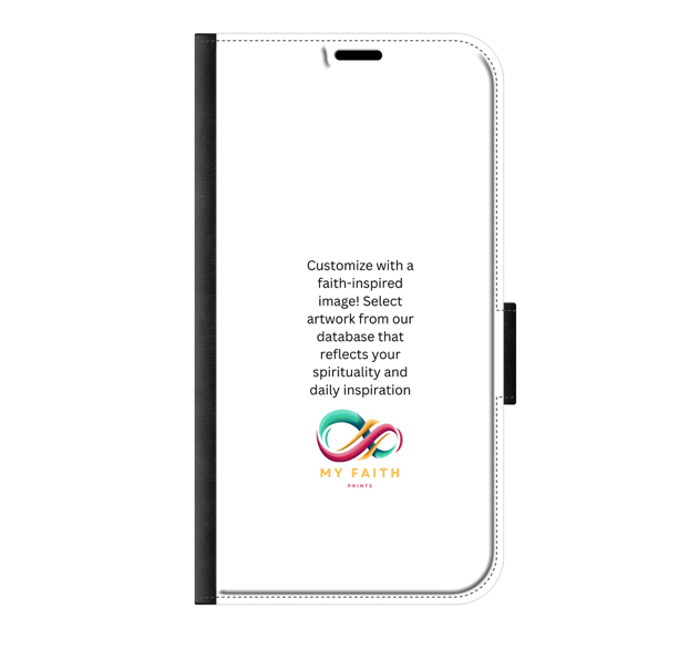 Apple iPhone 11 Wallet case (front printed, black)