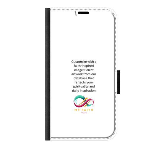 Apple iPhone 11 Wallet case (front printed, black)