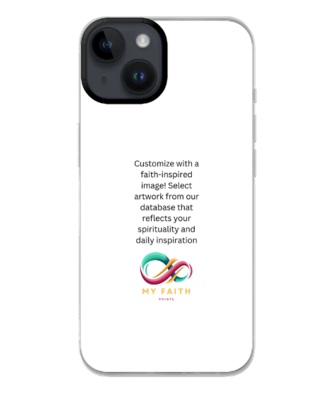 Apple iPhone 14 Hybrid case with MagSafe (back printed, transparent)