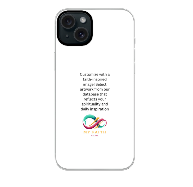 Apple iPhone 15 Plus Hybrid case with MagSafe (back printed, transparent)