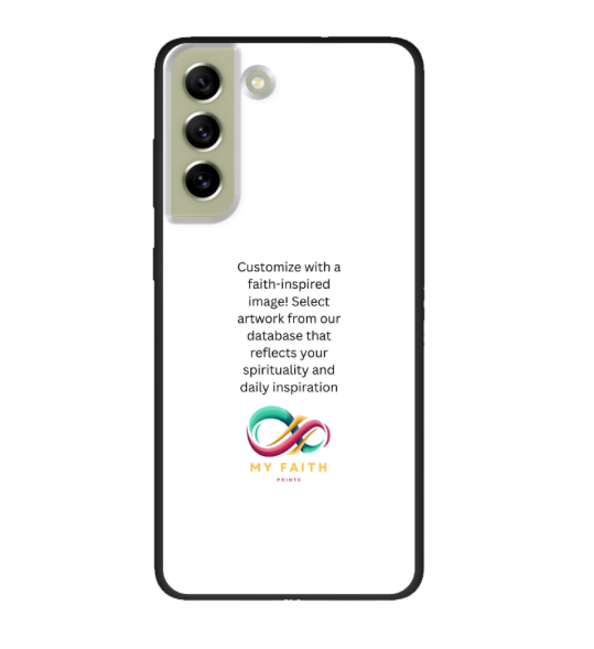 Samsung Galaxy S21 FE Biodegradable case (back printed, black)