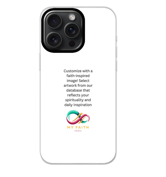 Apple iPhone 15 Pro Max Hybrid case with MagSafe (back printed, transparent)