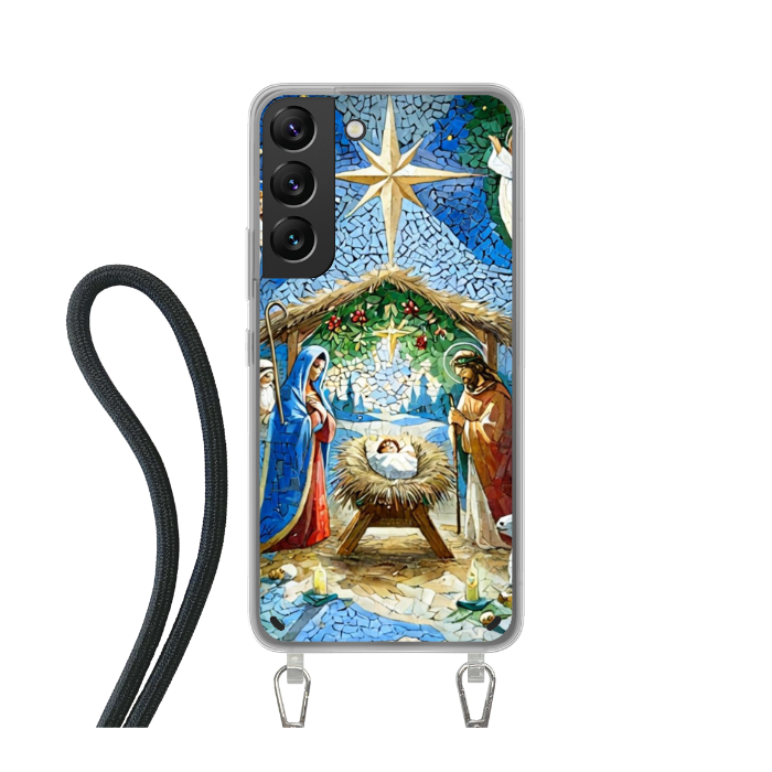 Samsung Galaxy S22 Crossbody case (back printed, transparent)