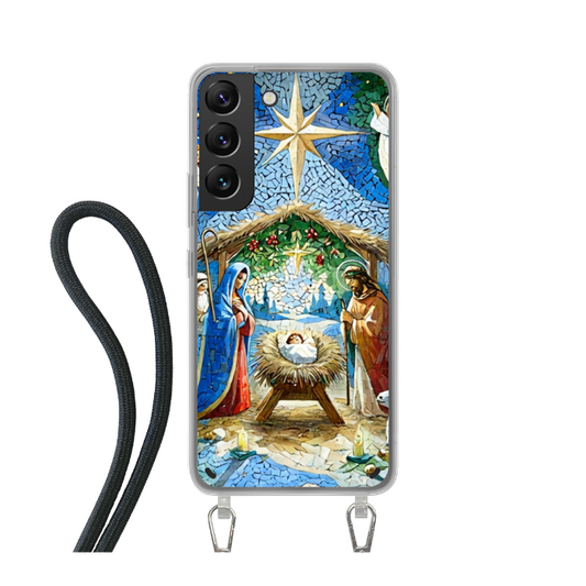 Samsung Galaxy S22 Crossbody case (back printed, transparent)