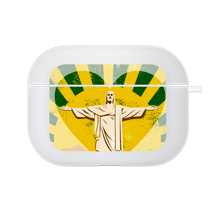Apple Airpods Pro / Airpods Pro 2 Soft case (front printed, transparent)
