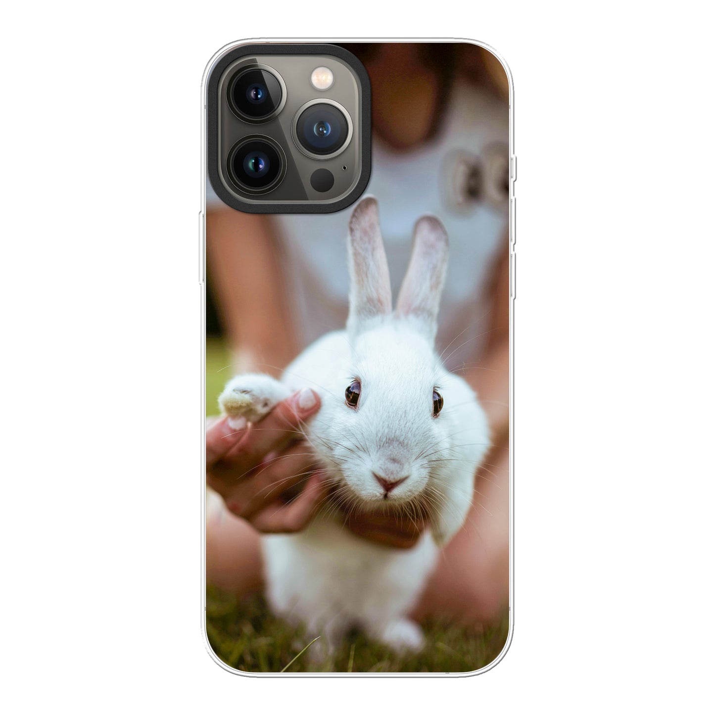 Apple iPhone 13 Pro Max Hybrid case with MagSafe (back printed, transparent)