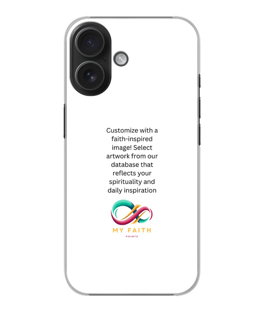 Apple iPhone 16 Hard case (back printed, transparent)