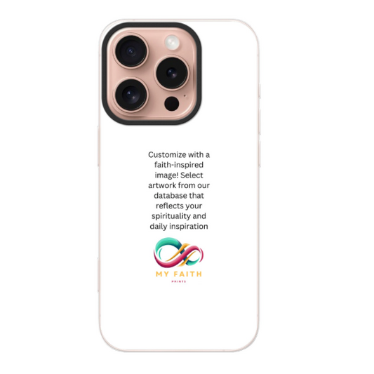 Apple iPhone 16 Pro Hybrid case with MagSafe (back printed, transparent)