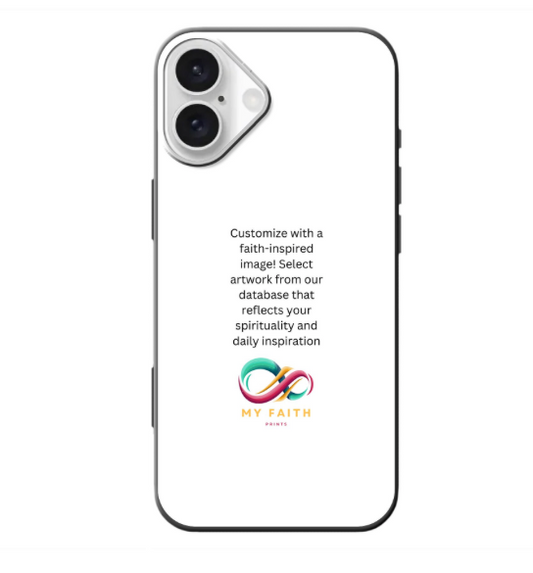 Apple iPhone 16 Biodegradable case (back printed, black)