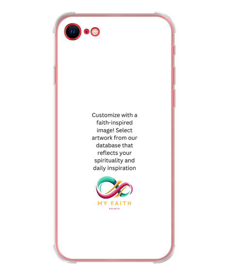Apple iPhone 7 / 8 / SE (2020) / SE (2022) Bumper case (back printed, transparent)