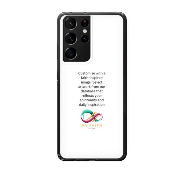 Samsung Galaxy S21 Ultra 5G Soft case (back printed, black)