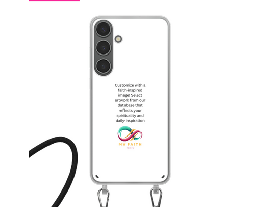 Samsung Galaxy S24 Plus Crossbody case (back printed, transparent)