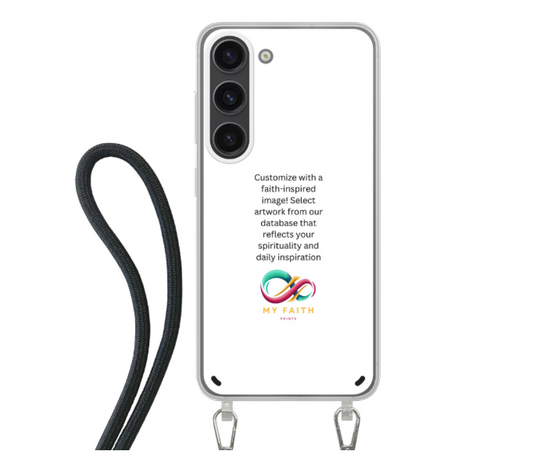 Samsung Galaxy S23 Plus Crossbody case (back printed, transparent)
