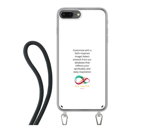 Apple iPhone 7 Plus / 8 Plus Crossbody case (back printed, transparent)