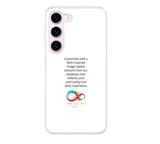 Samsung Galaxy S23 Soft case (back printed, transparent)