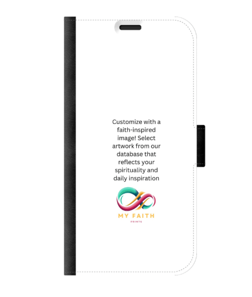 Apple iPhone 13 mini Wallet case (front printed, black)