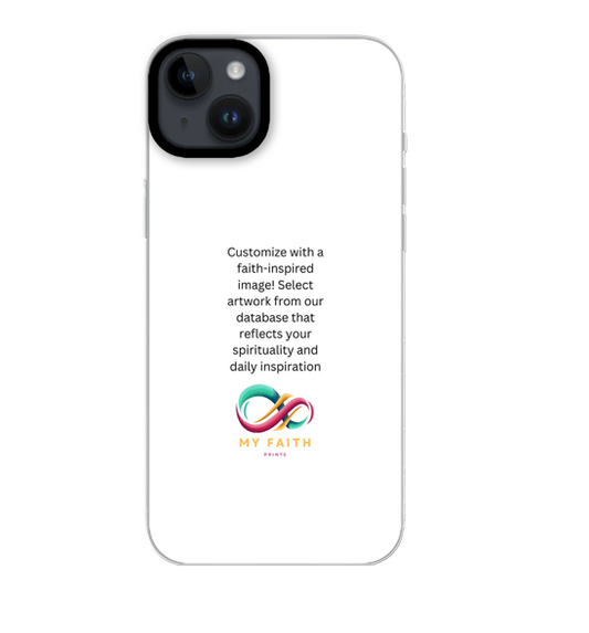 Apple iPhone 14 Plus Hybrid case with MagSafe (back printed, transparent)