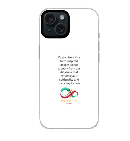 Apple iPhone 15 Hybrid case with MagSafe (back printed, transparent)