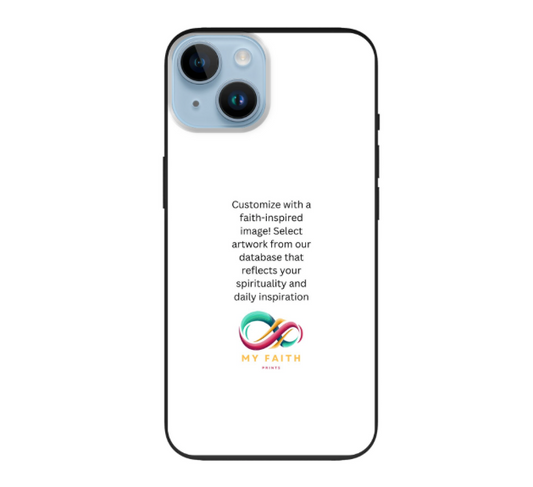 Apple iPhone 14 Biodegradable case (back printed, black)