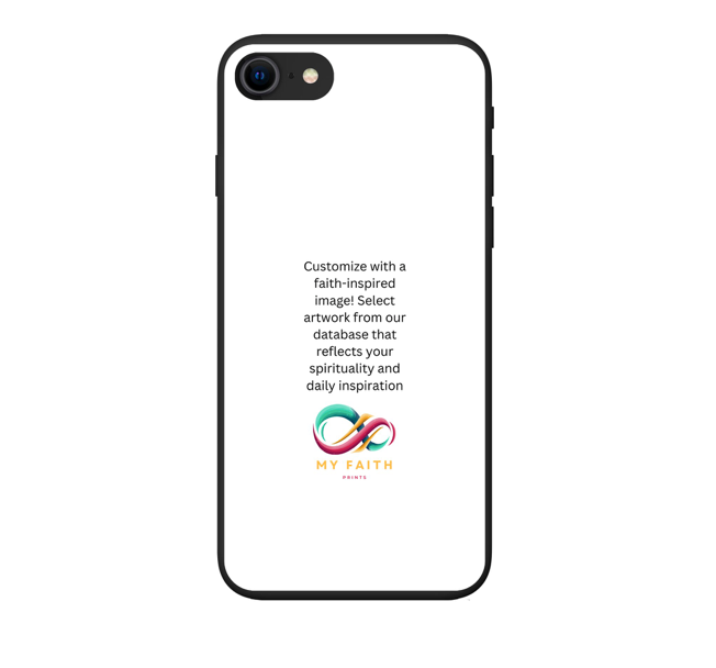 Apple iPhone 7 / 8 / SE (2020) / SE (2022) Biodegradable case (back printed, black)