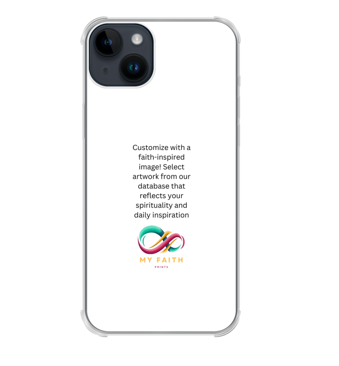 Apple iPhone 14 Plus Bumper case (back printed, transparent)