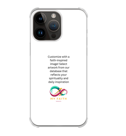 Apple iPhone 14 Pro Max Bumper case (back printed, transparent)